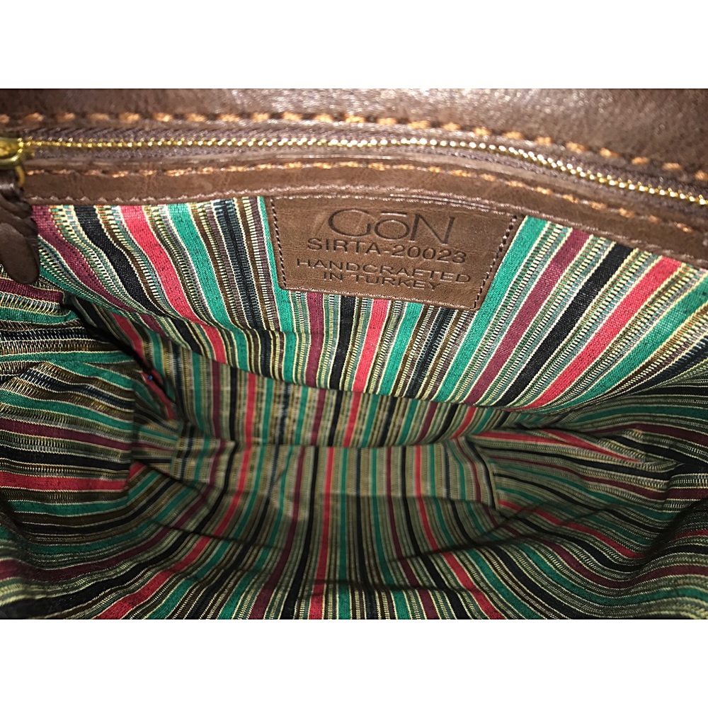 GōN Leather Brown Backpack - Picture 6 of 8